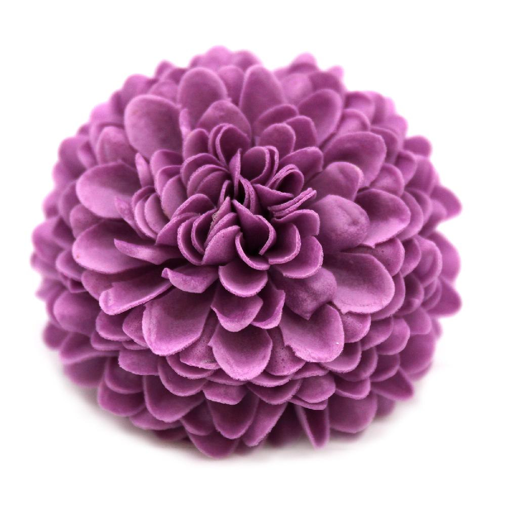 Ancient Wisdom 28x Craft Soap Flower - Small Chrysanthemum - Purple