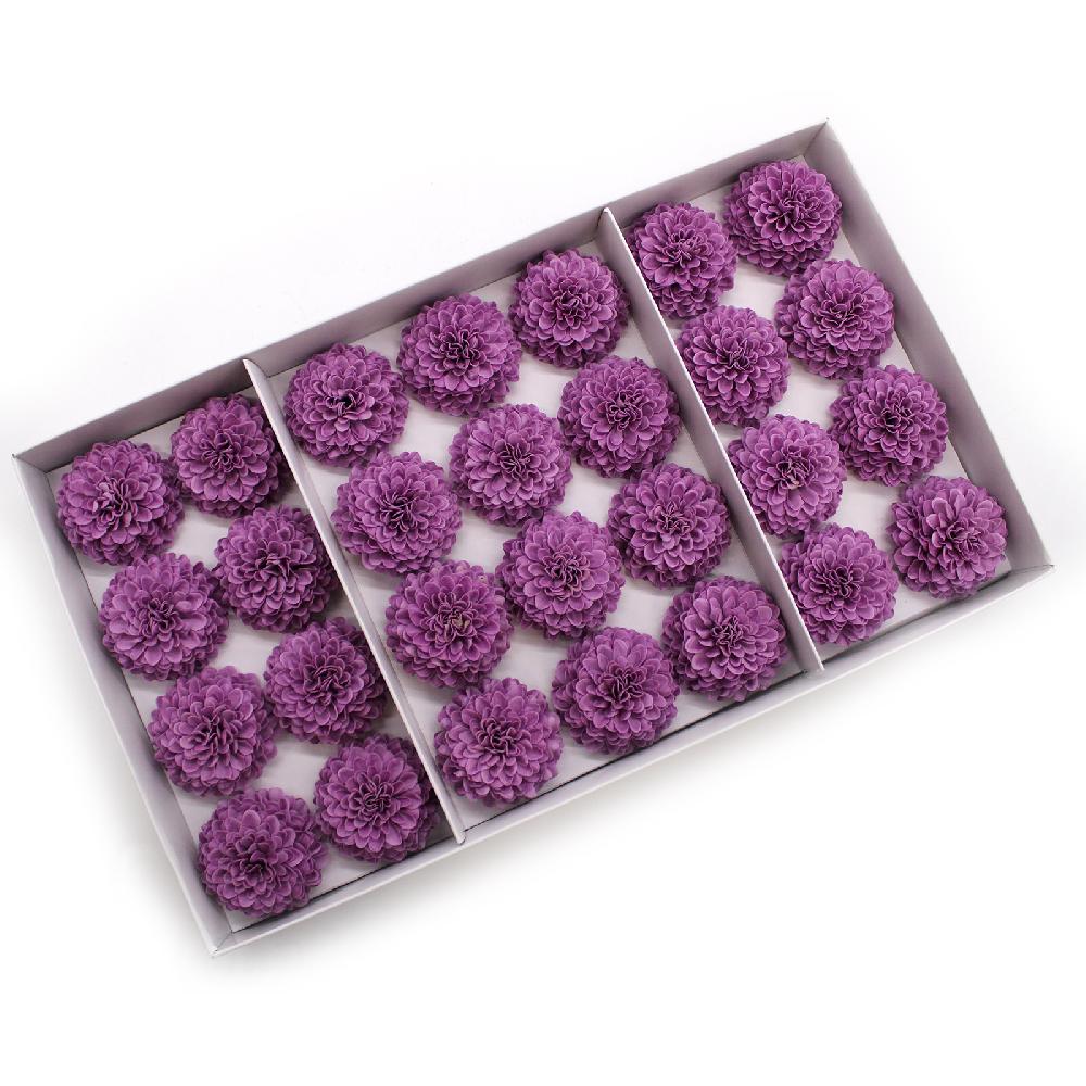 ancient wisdom 28x Craft Soap Flower - Small Chrysanthemum - Purple