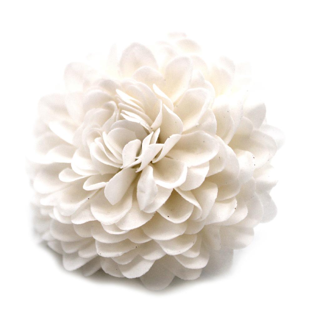 Ancient Wisdom 28x Craft Soap Flower - Small Chrysanthemum - White