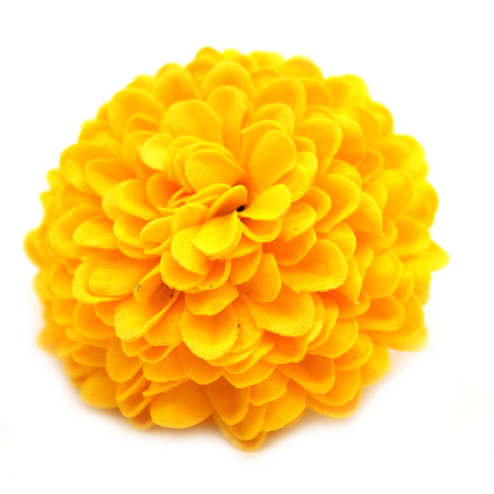 Ancient Wisdom 28x Craft Soap Flower - Small Chrysanthemum - Yellow