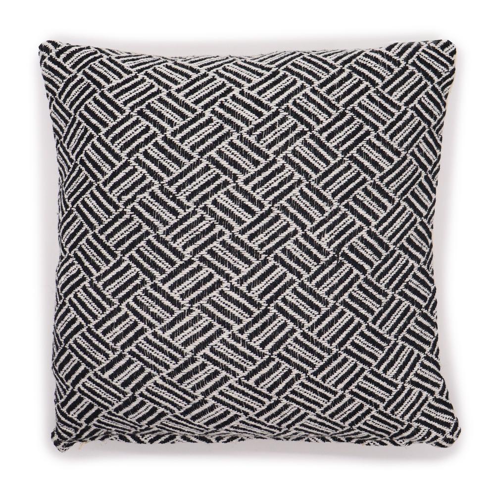 ancient wisdom 2x Classic Cushion Cover - Criss-Cross Black - 40x40cm