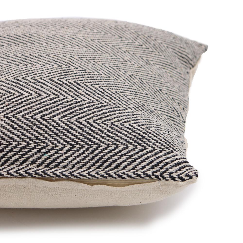 Ancient Wisdom 2x Classic Cushion Cover - Herringbone Fine Grey - 40x40cm