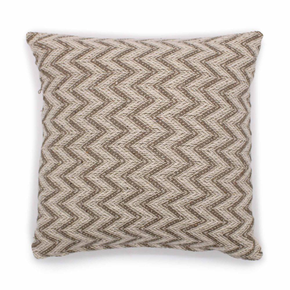 ancient wisdom 2x Classic Cushion Cover - Herringbone Wide Grey - 40x40cm