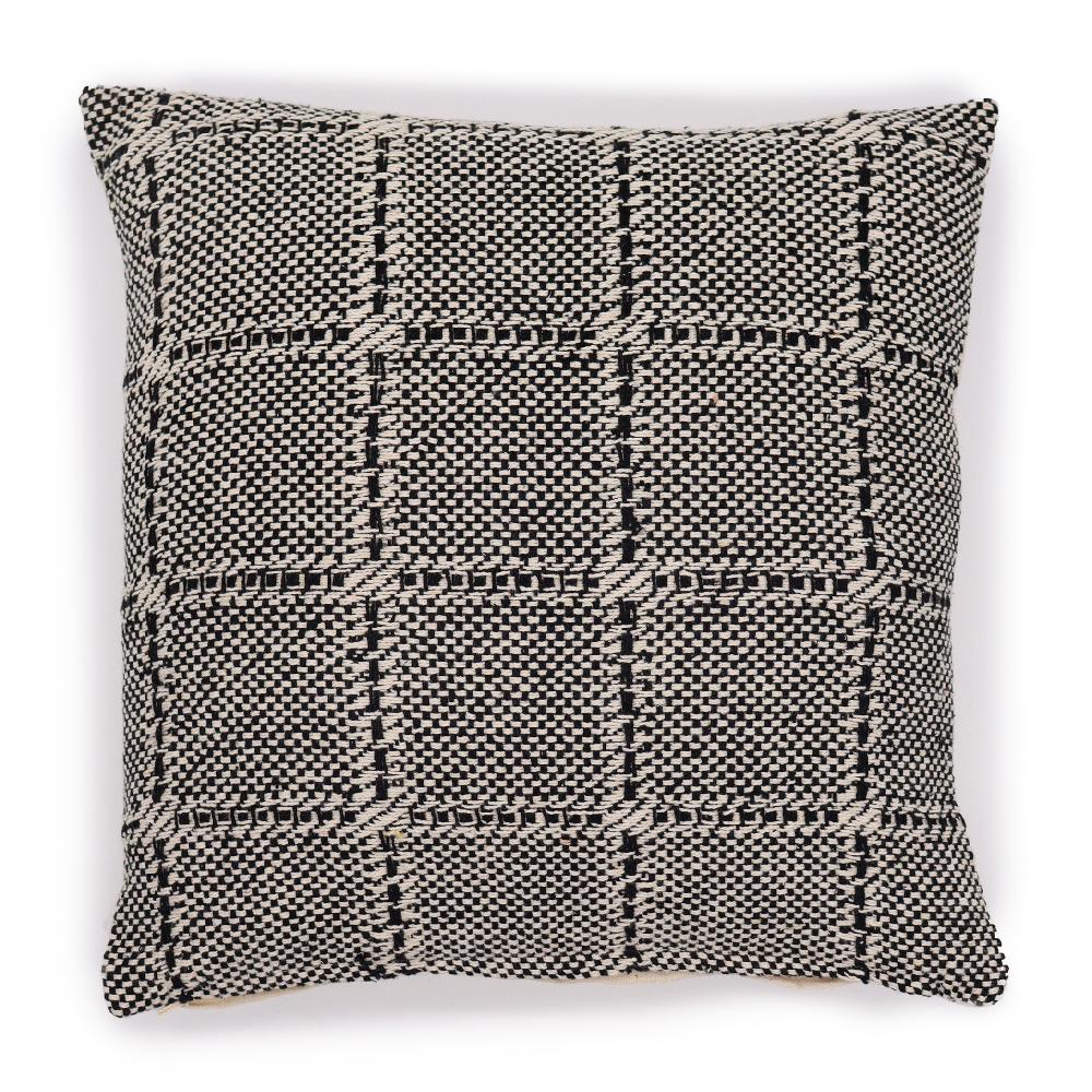 ancient wisdom 2x Classic Cushion Cover - Squares Grey - 40x40cm