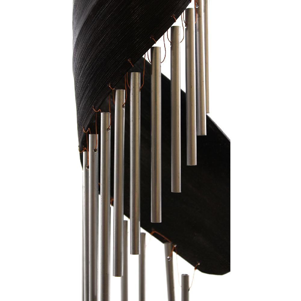 Ancient Wisdom 2x Coconut Leaf Wind Chimes - Chocolate