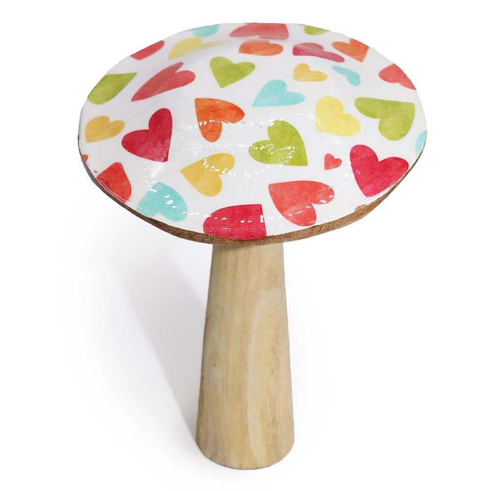 ancient wisdom 2x Large Mushroom - 20cm - Pastel Hearts