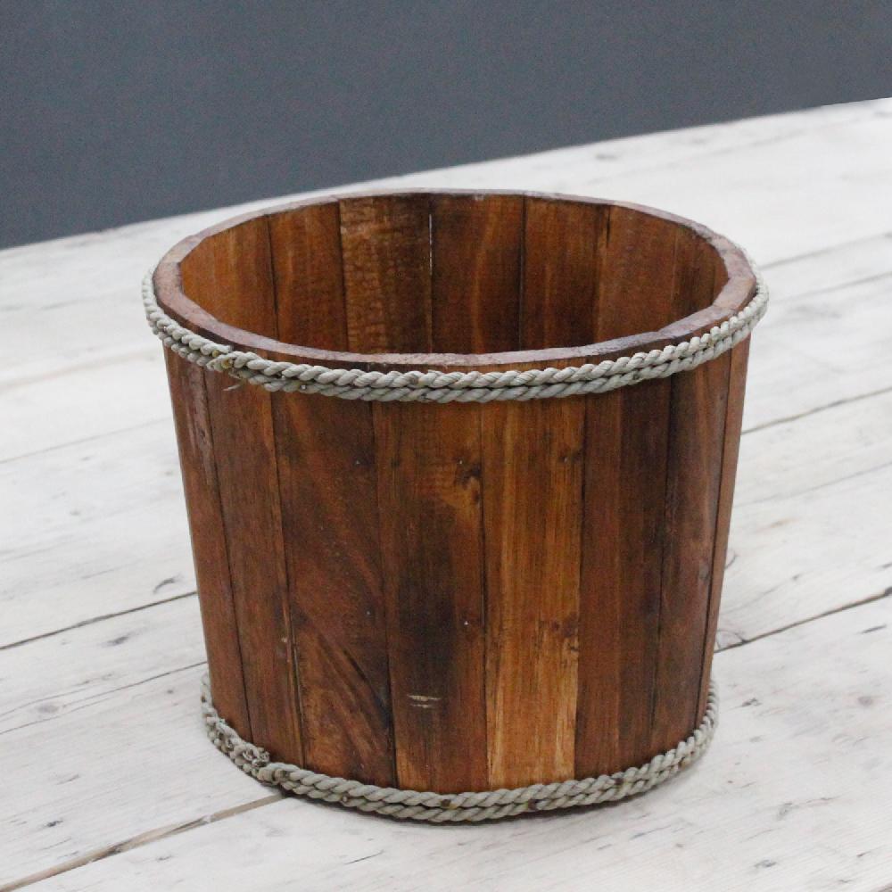 Ancient Wisdom 2x Small Nautical Display Tub - Brown 21x29cm
