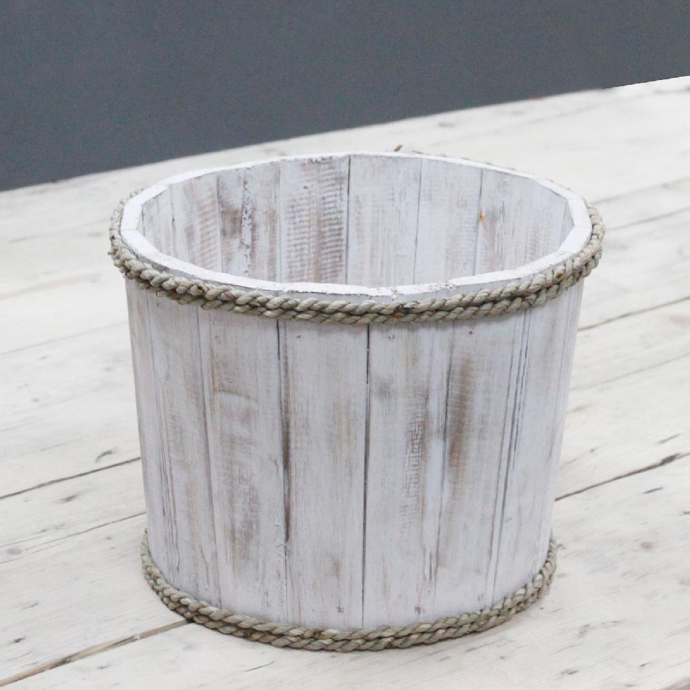 Ancient Wisdom 2x Small Nautical Display Tub - Whitewash 21x29cm