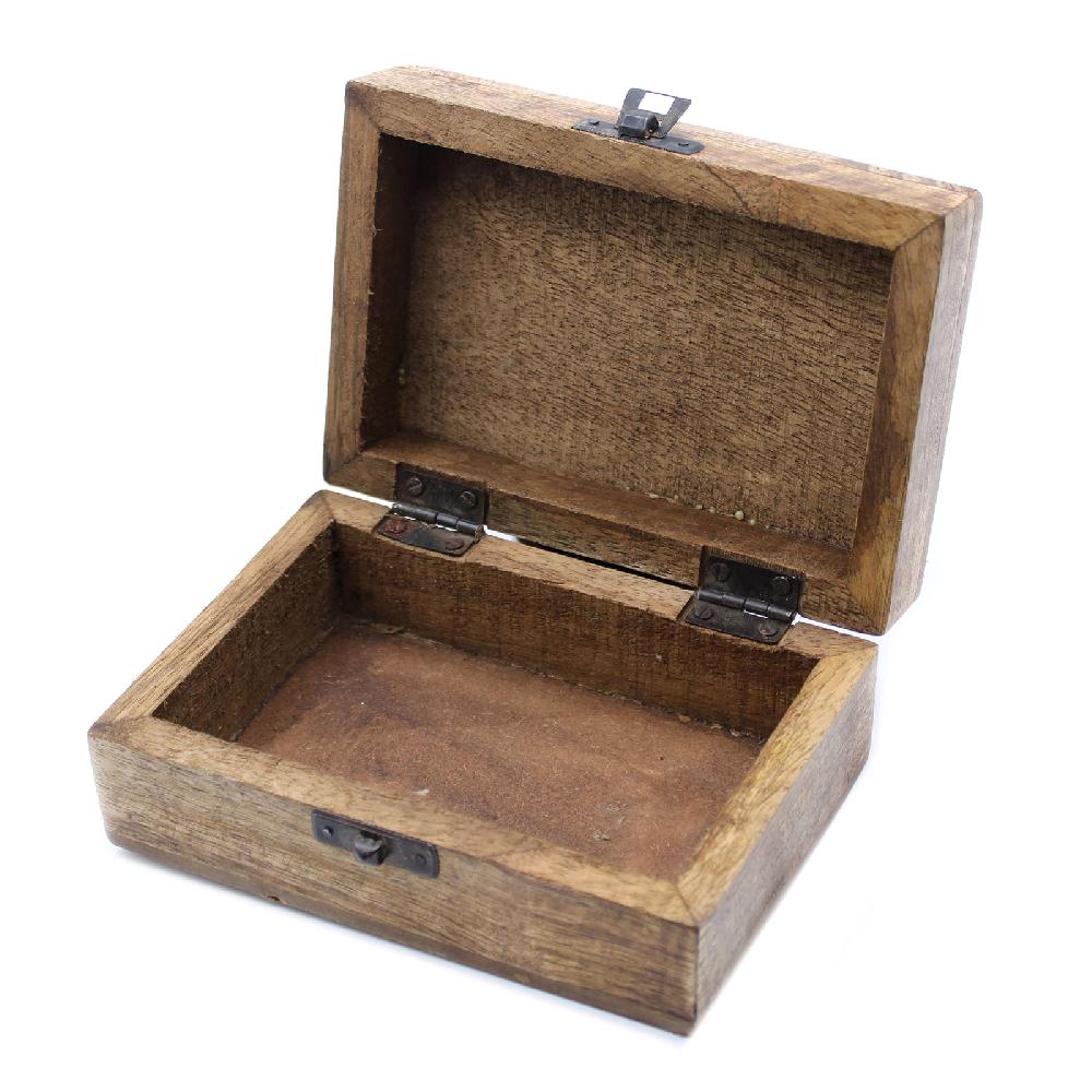 Ancient Wisdom 2x White Washed Wooden Box - 6x4 Slavic Design