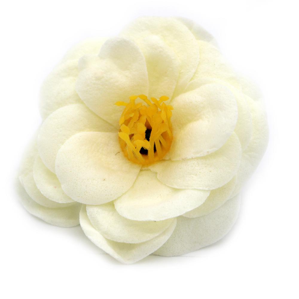 Ancient Wisdom 36x Craft Soap Flower - Camellia - Cream