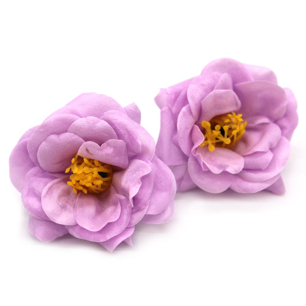 Ancient Wisdom 36x Craft Soap Flower - Camellia - Light Purple