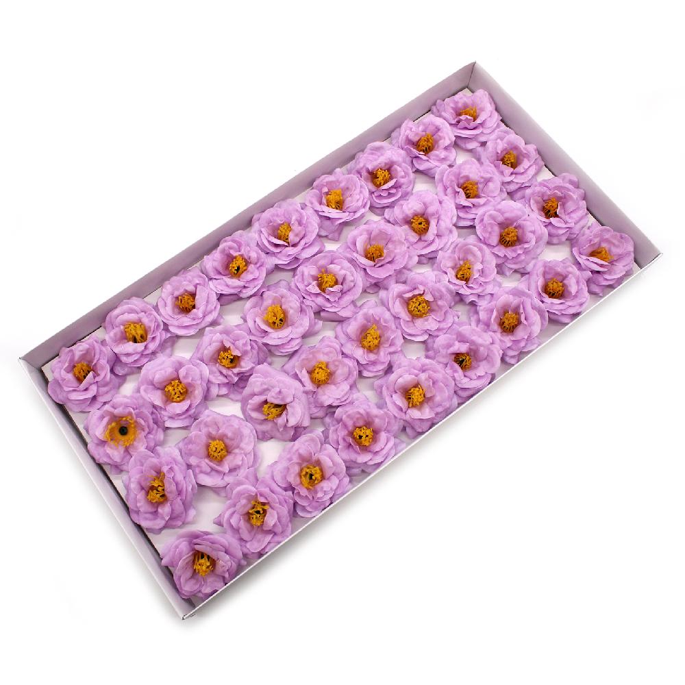 ancient wisdom 36x Craft Soap Flower - Camellia - Light Purple