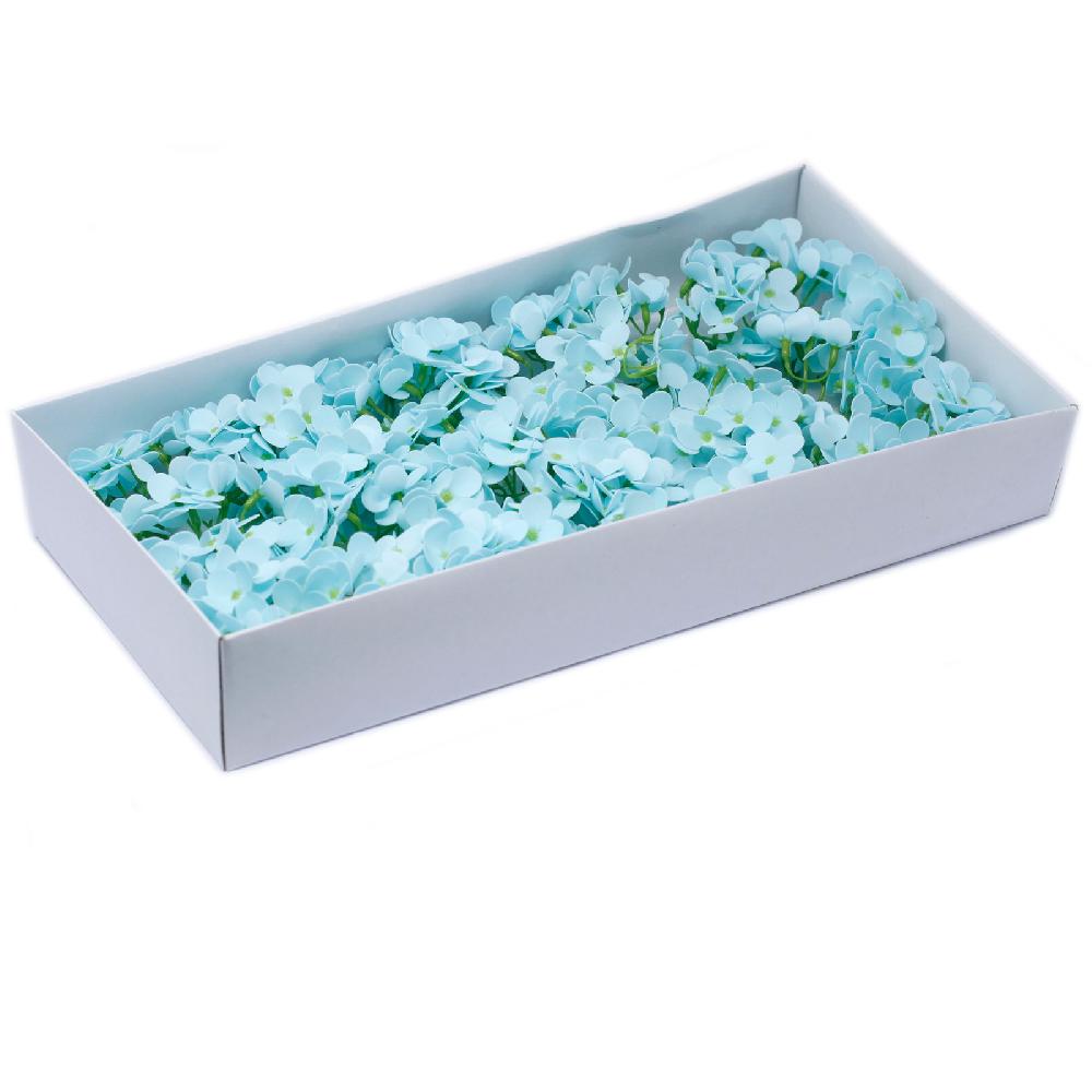 ancient wisdom 36x Craft Soap Flowers - Hyacinth Bean - Baby Blue