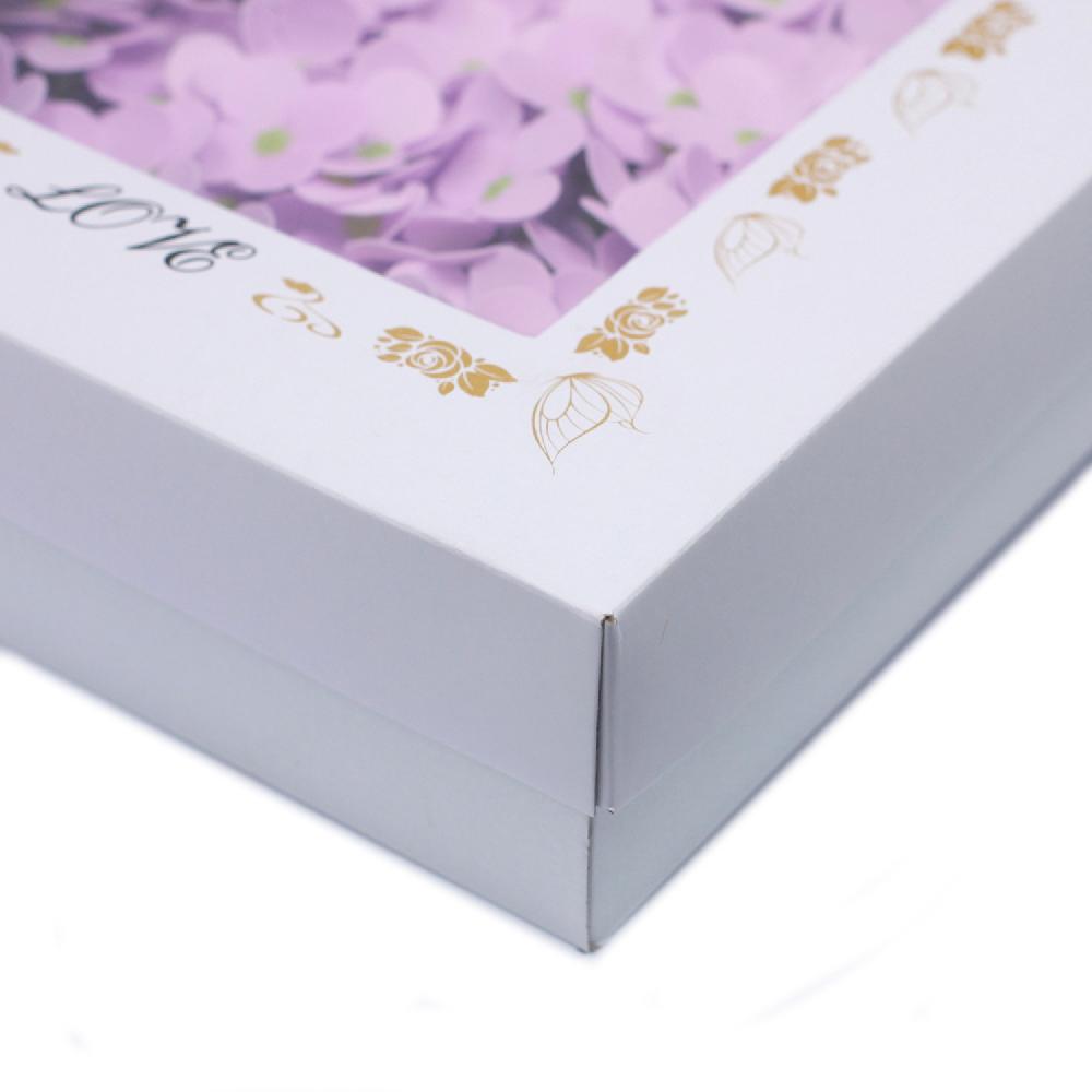 Ancient Wisdom 36x Craft Soap Flowers - Hyacinth Bean - Lavender