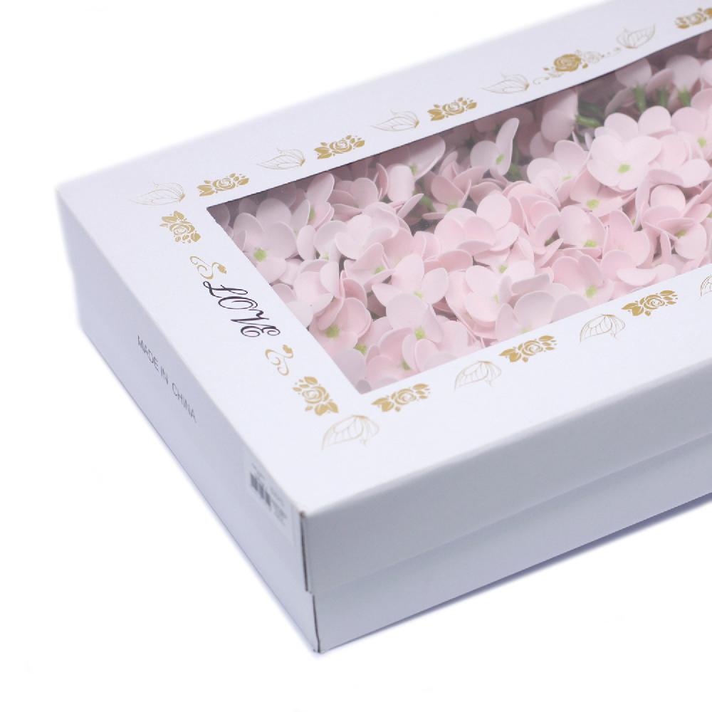 Ancient Wisdom 36x Craft Soap Flowers - Hyacinth Bean - Pink