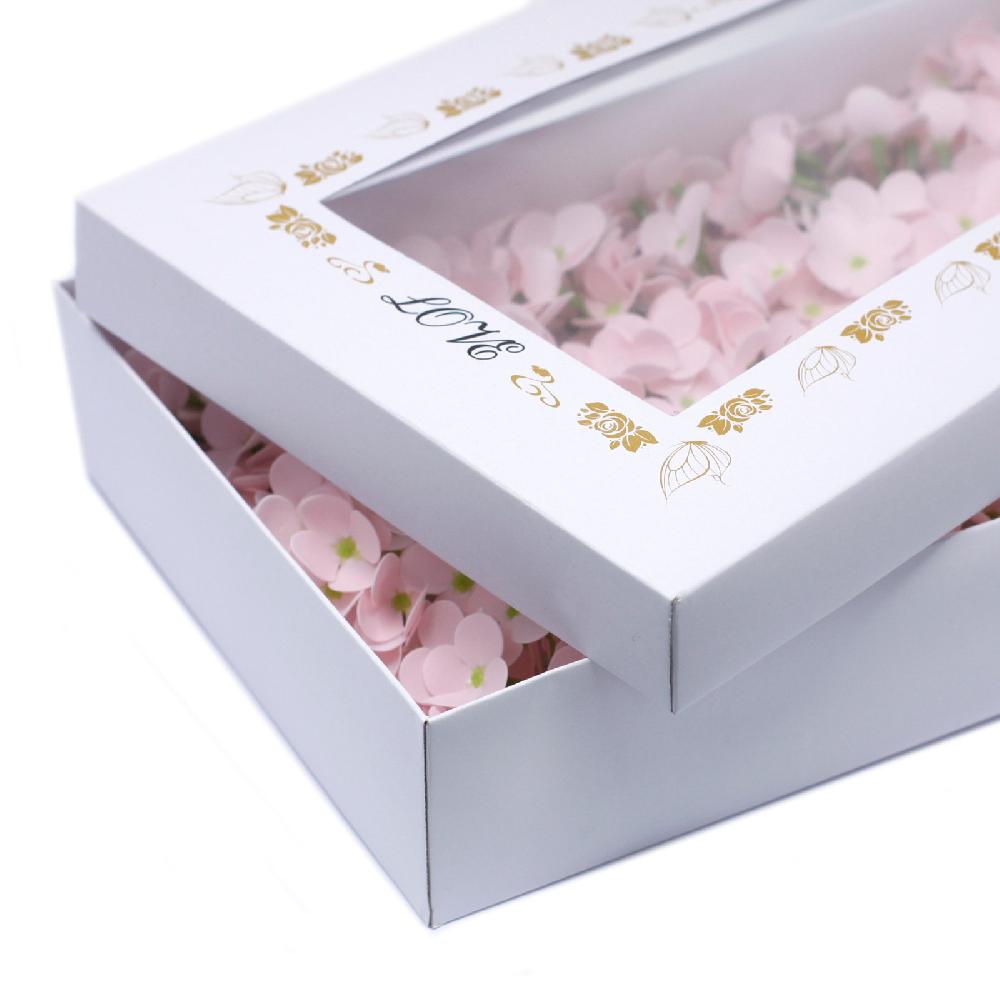 Ancient Wisdom 36x Craft Soap Flowers - Hyacinth Bean - Pink