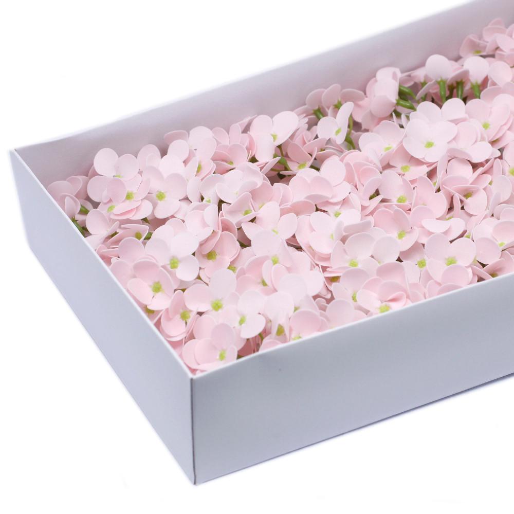 Ancient Wisdom 36x Craft Soap Flowers - Hyacinth Bean - Pink