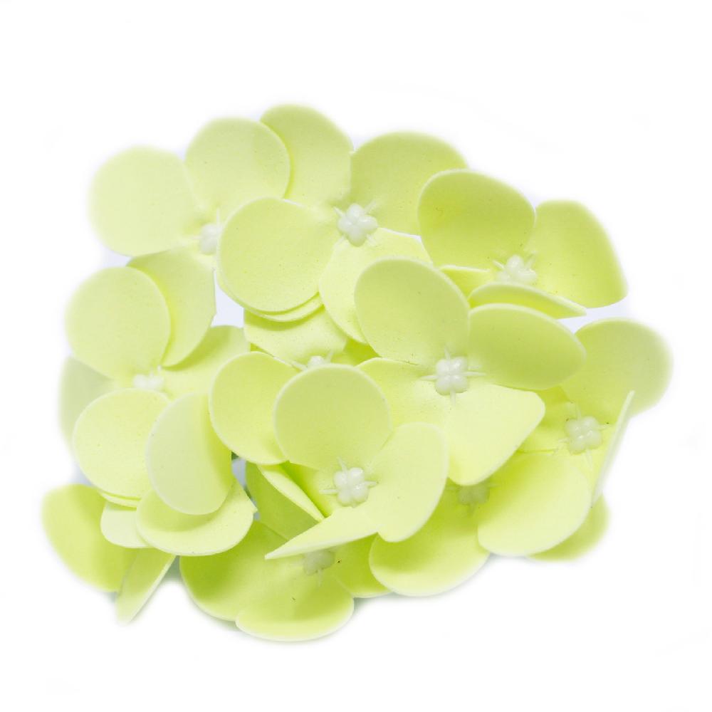 Ancient Wisdom 36x Craft Soap Flowers - Hyacinth Bean - Spring Green