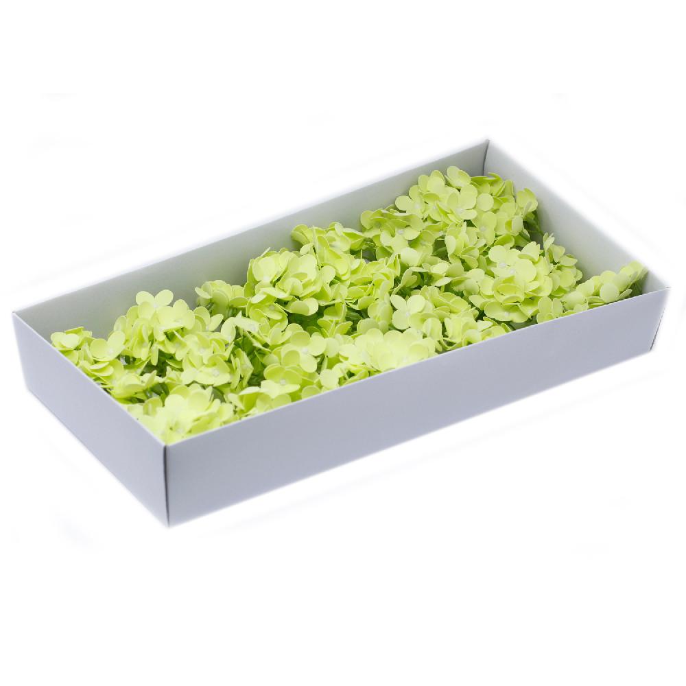 ancient wisdom 36x Craft Soap Flowers - Hyacinth Bean - Spring Green