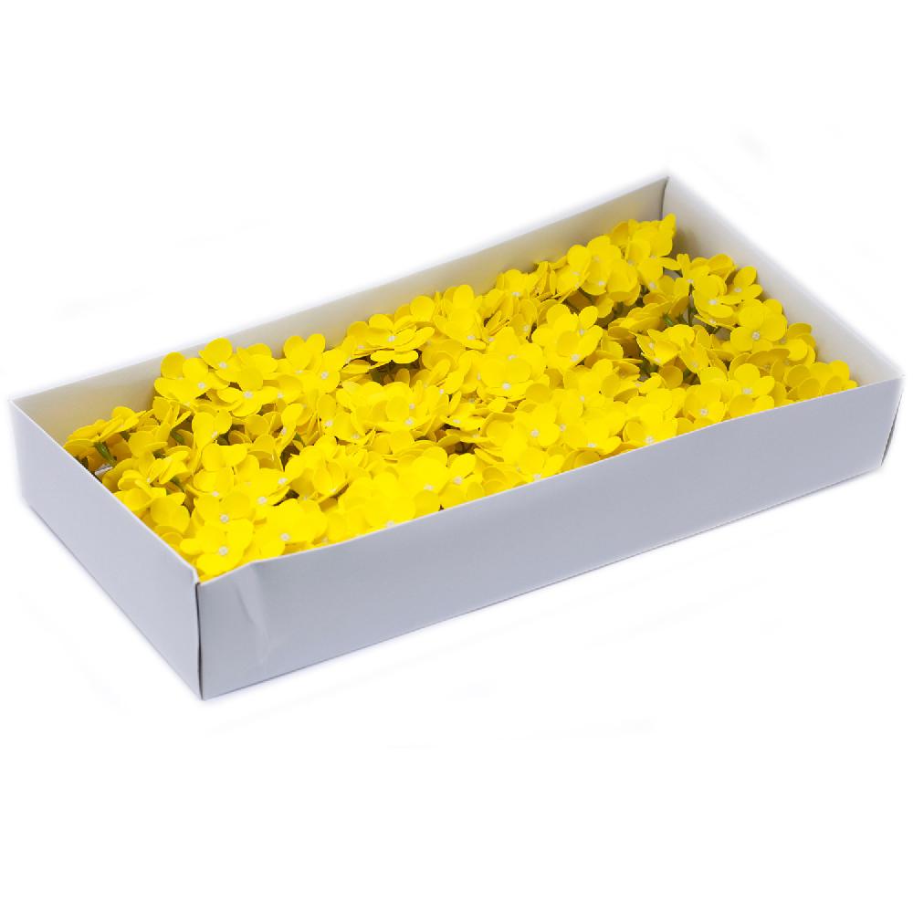 ancient wisdom 36x Craft Soap Flowers - Hyacinth Bean - Yellow