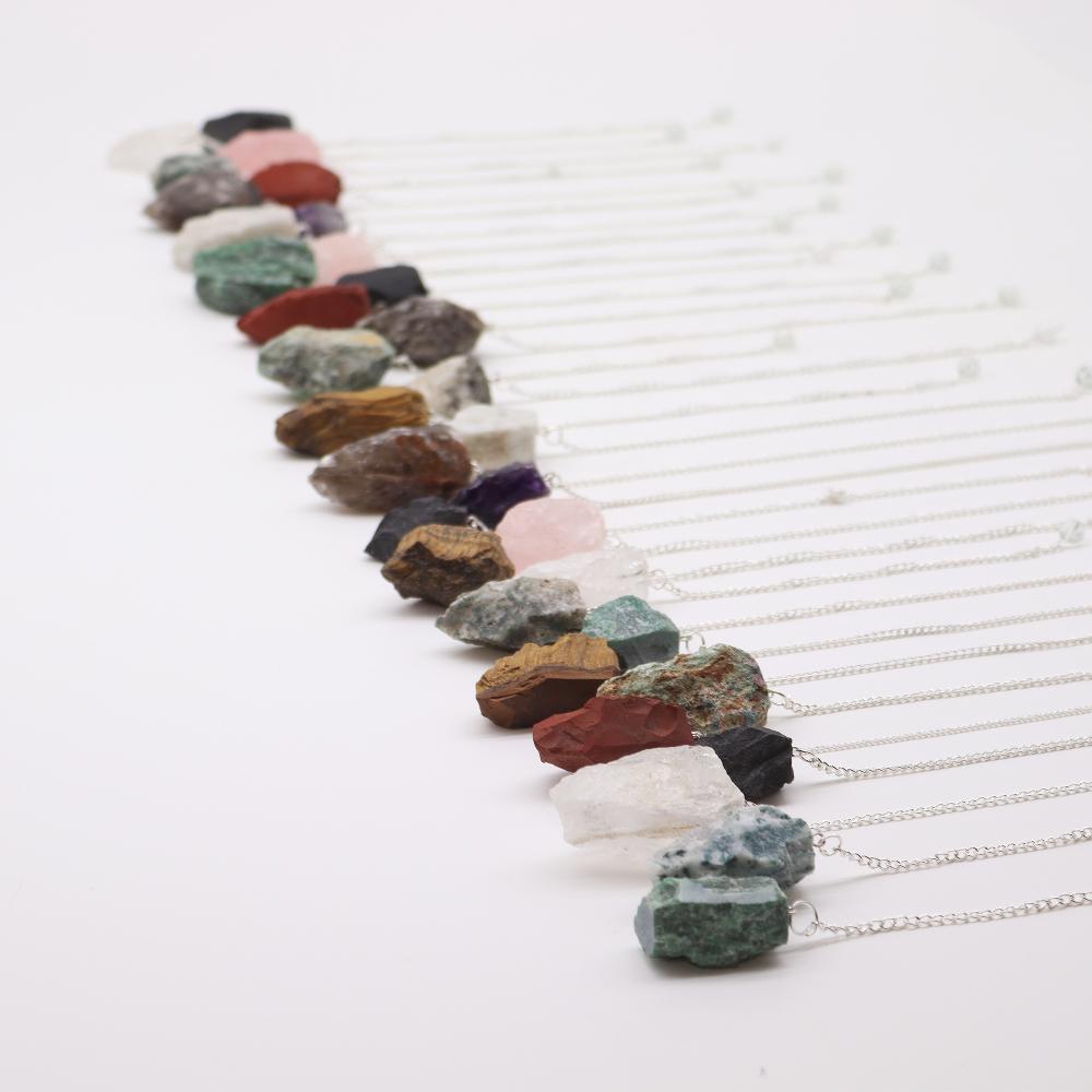 Ancient Wisdom 36x Gemstone Pendulum Starter (12x 3 Crystals) 4cm - Raw Crystals