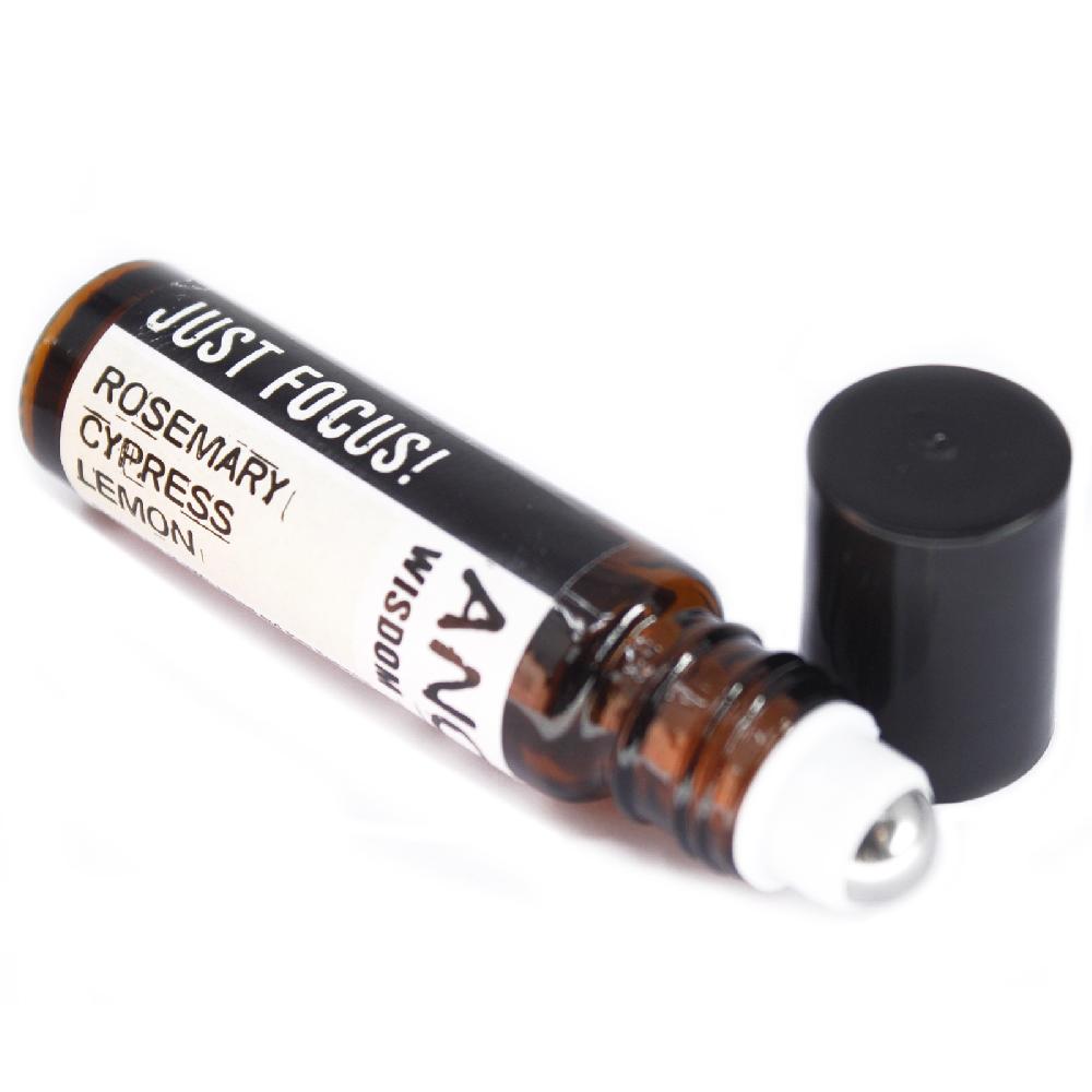 Ancient Wisdom 3x 10ml Roll On Essential Oil Blend - Just Focus