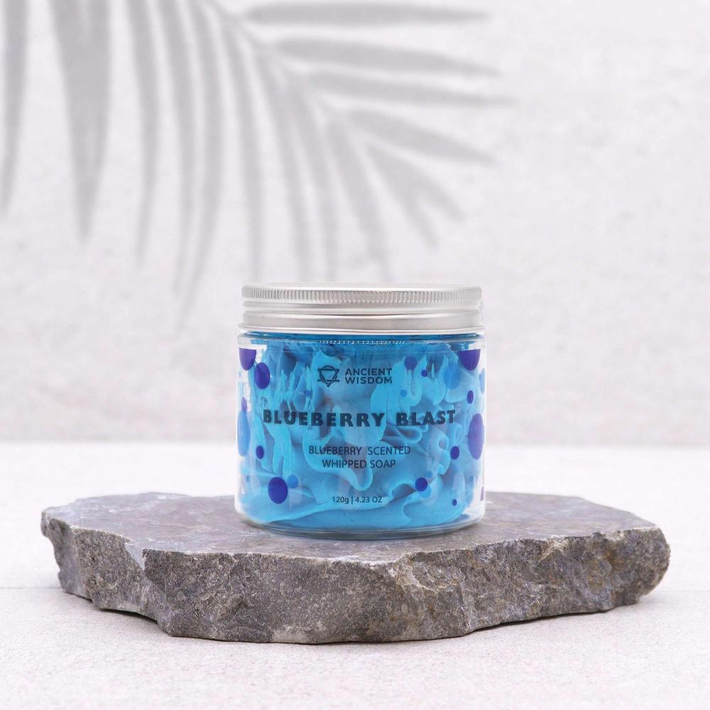 Ancient Wisdom 3x Blueberry Blast Whipped Soap 120g