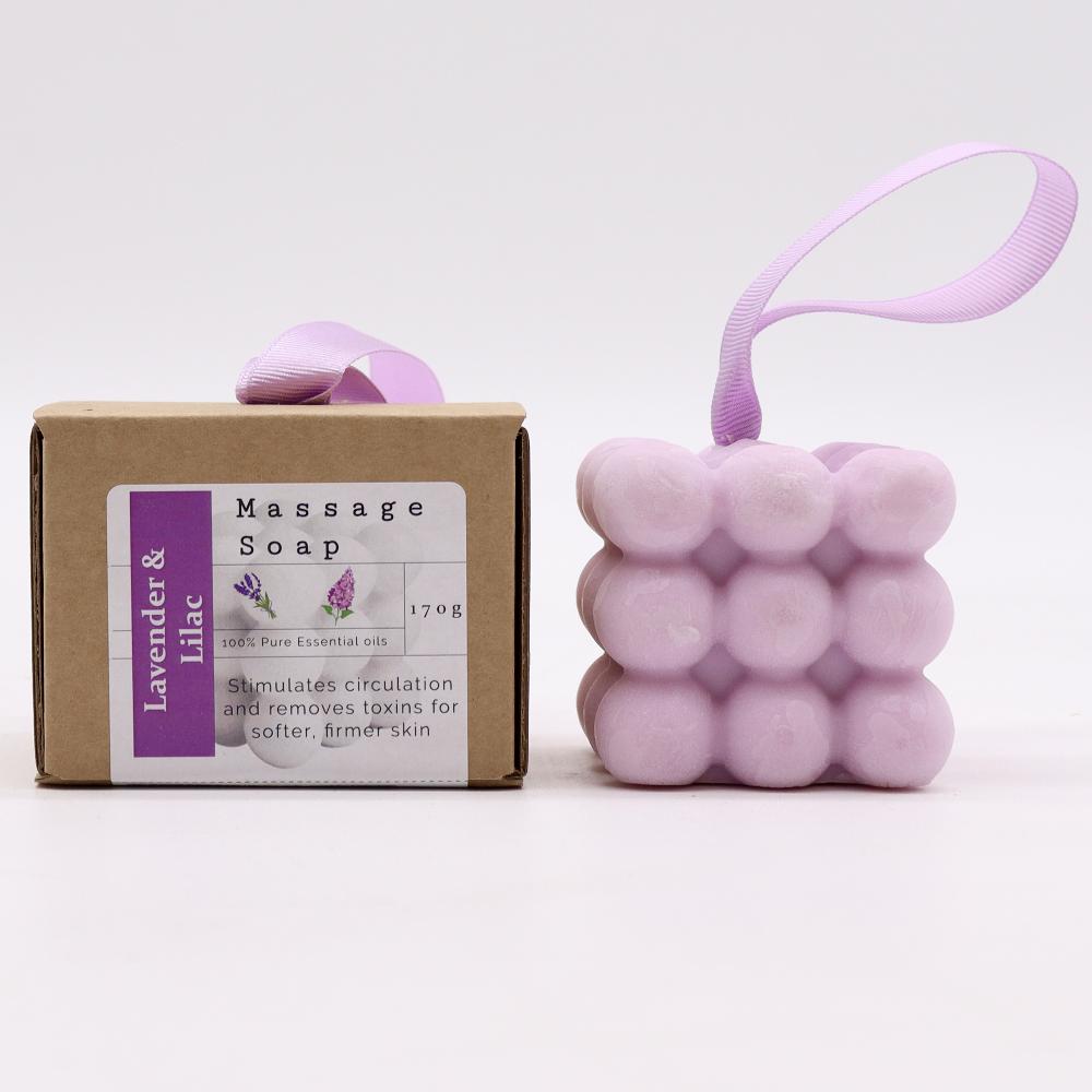 ancient wisdom 3x Boxed Single Massage Soaps - Lavender & Lilac