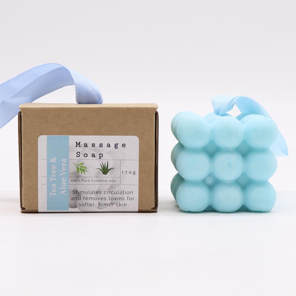 ancient wisdom 3x Boxed Single Massage Soaps - Tea Tree & Aloe Vera
