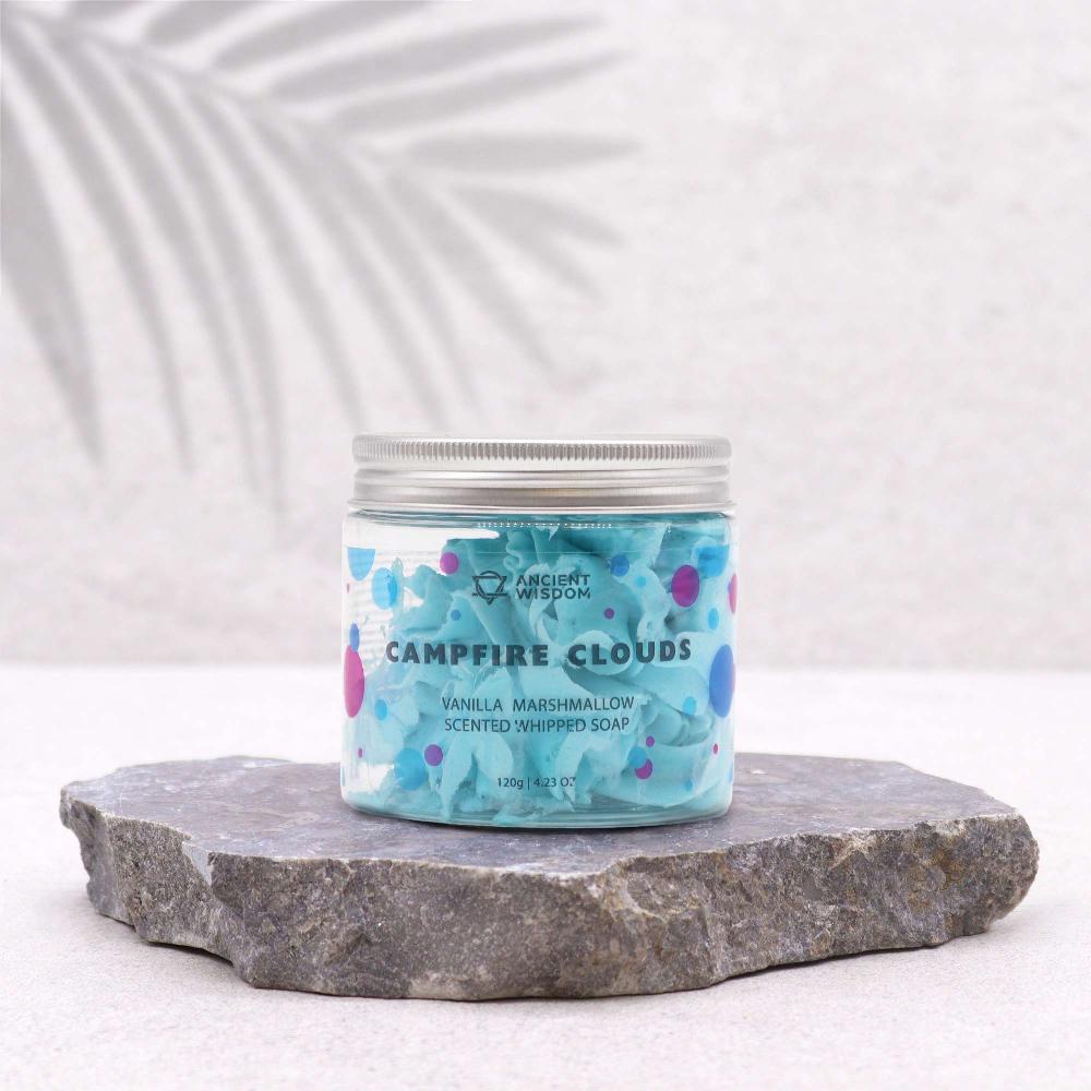 Ancient Wisdom 3x Campfire Clouds Whipped Soap 120g