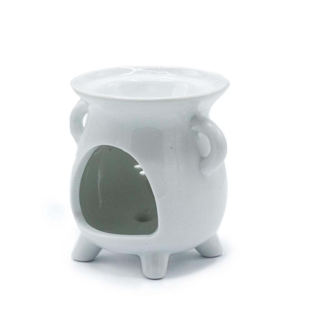 Ancient Wisdom 3x Cauldron Oil Burner - Tree Of Life - White