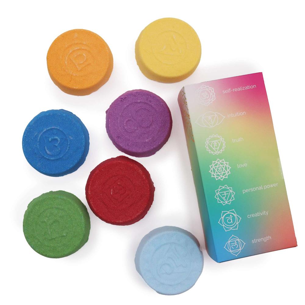 Ancient Wisdom 3x Chakra Bath Fizz - Large Box - Chakra Harmony & Inner Glow