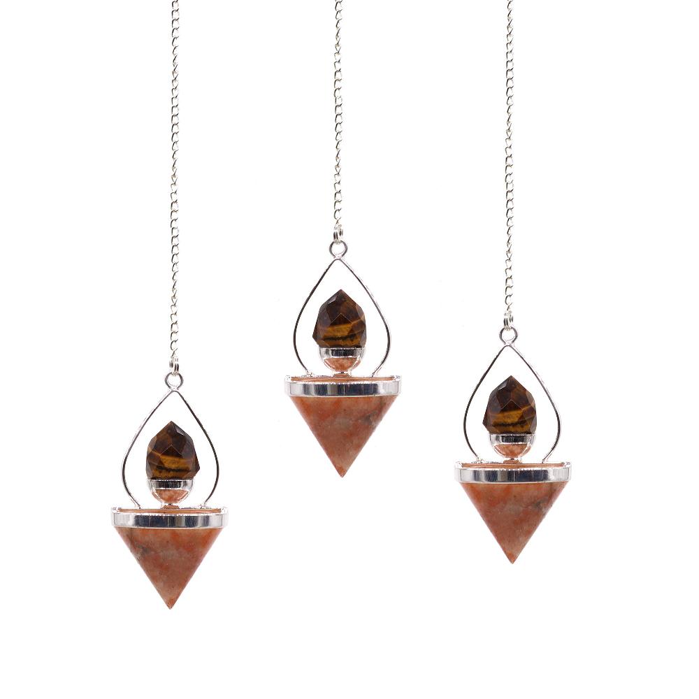 ancient wisdom 3x Gemstone Lantern of Life Pendulum