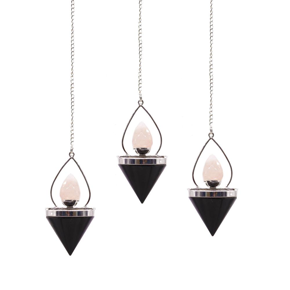 ancient wisdom 3x Gemstone Lantern of Life Pendulum