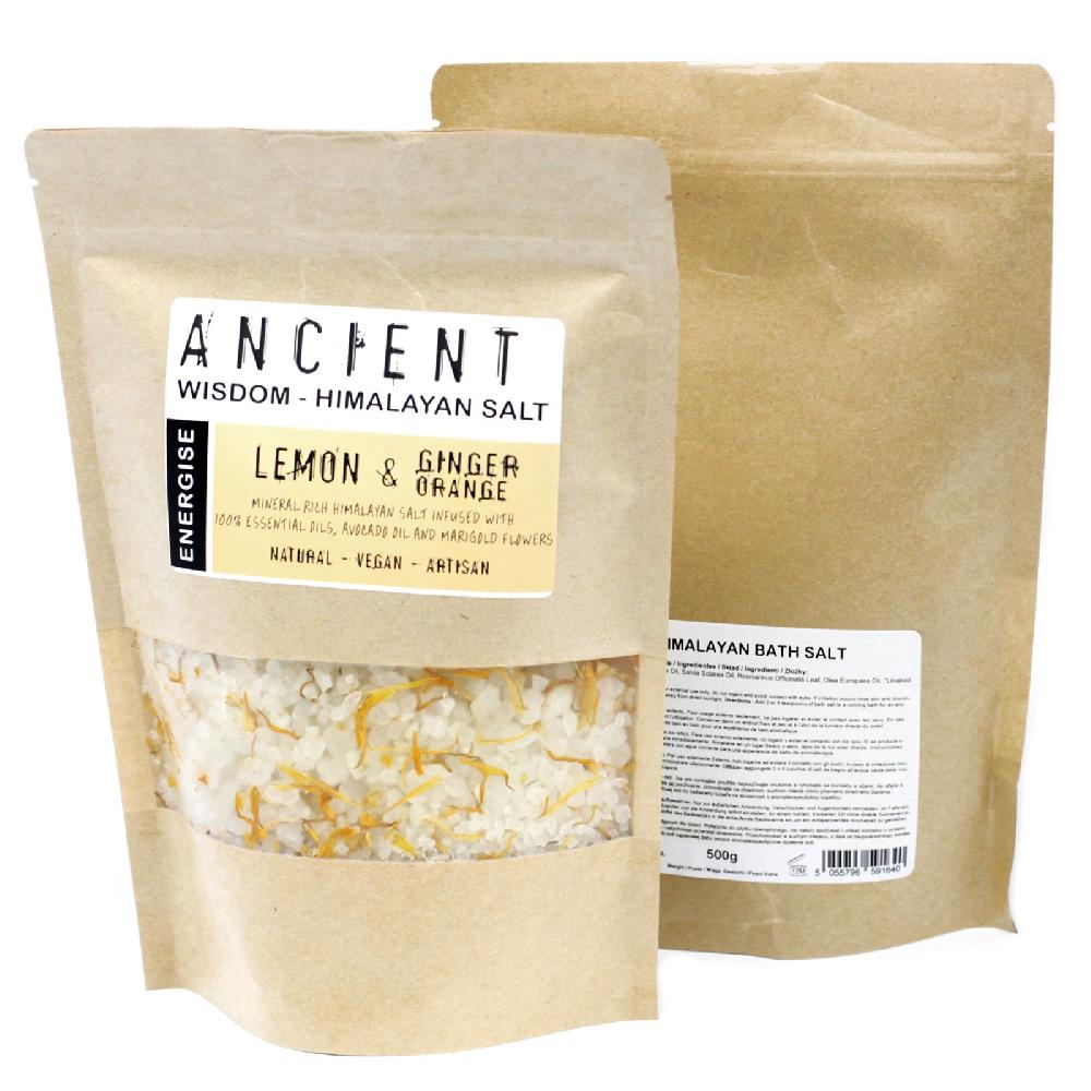 ancient wisdom 3x Himalayan Bath Salt Blend 500g - Energise