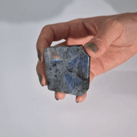 Ancient Wisdom 3x Madagascar Labradorite Tomb Stones (approx 80-100gms 50-70mm)