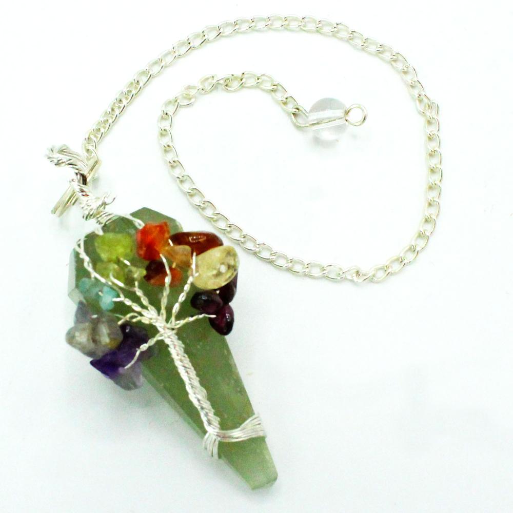 Ancient Wisdom 3x Magic Pendulum - Seven Chakra - Aventurine