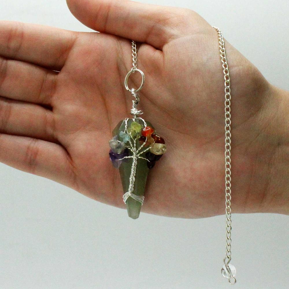 Ancient Wisdom 3x Magic Pendulum - Seven Chakra - Aventurine