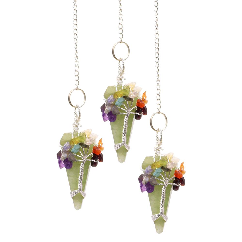 ancient wisdom 3x Magic Pendulum - Seven Chakra - Aventurine