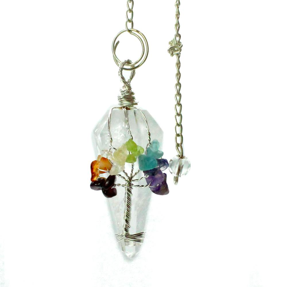 Ancient Wisdom 3x Magic Pendulum - Seven Chakra - Rock Quartz