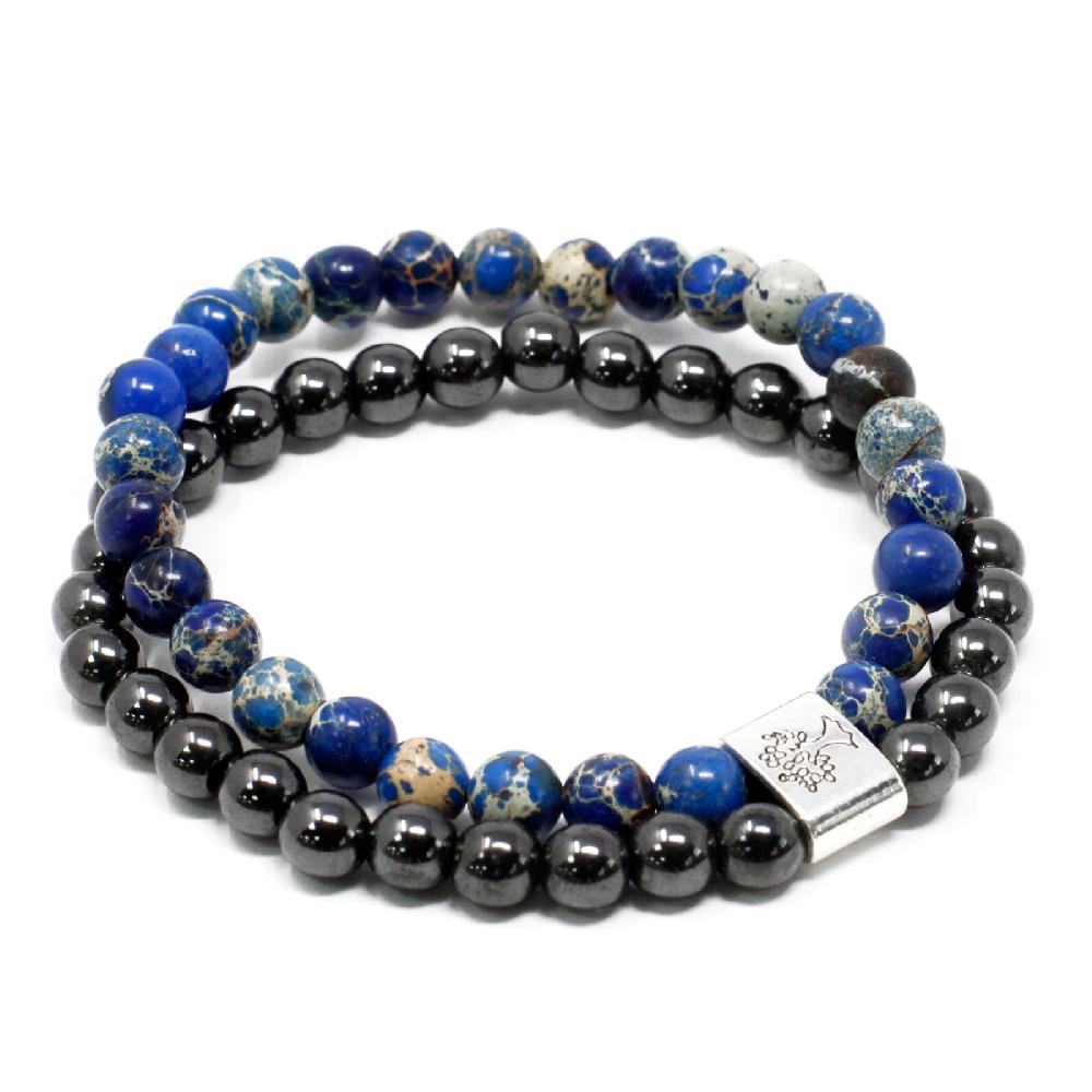 ancient wisdom 3x Magnetic Gemstone Bracelet - Sodalite