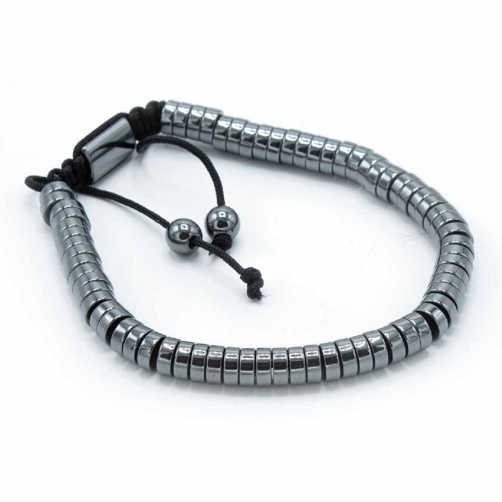 Ancient Wisdom 3x Magnetic Hematite Shamballa Bracelet - Circles