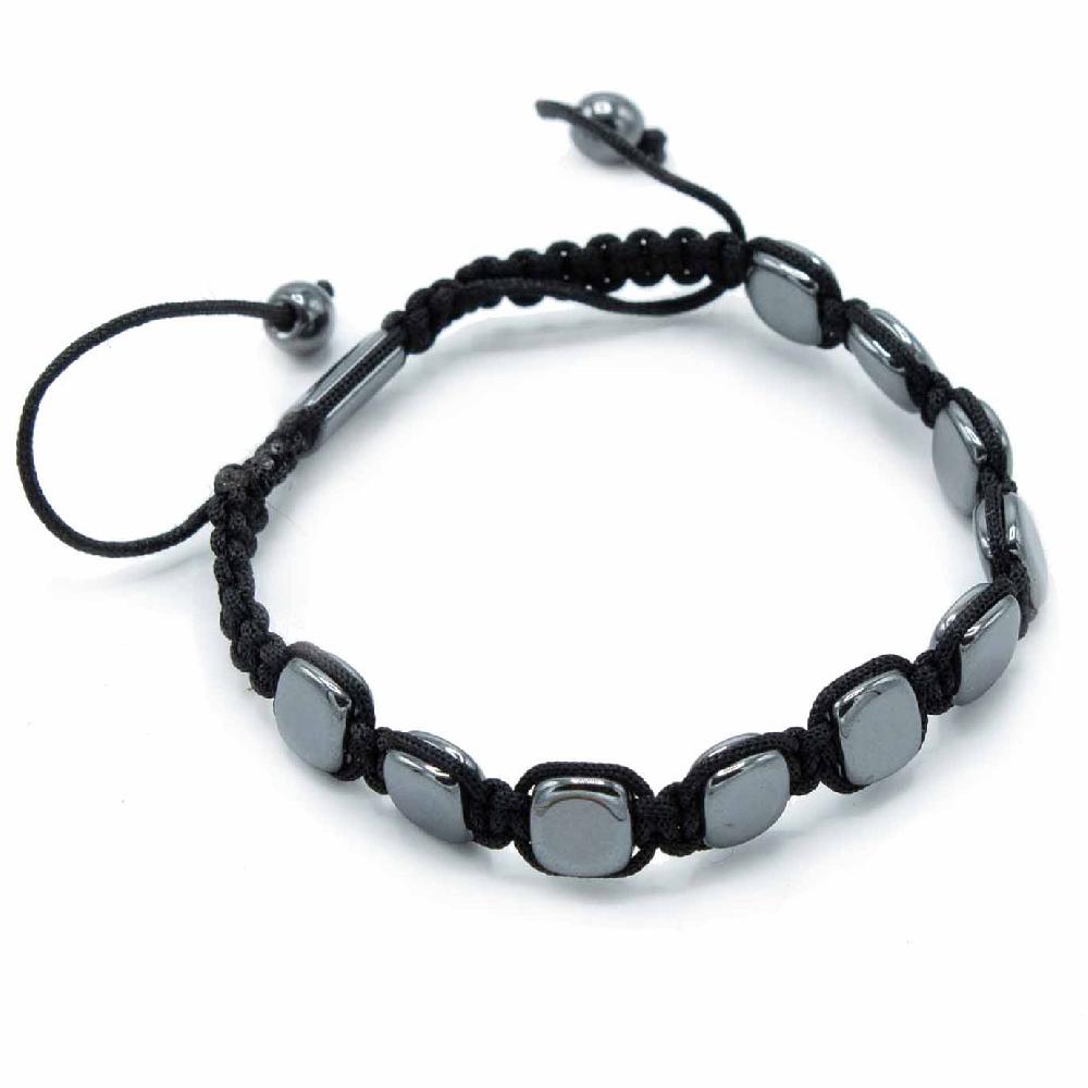 Ancient Wisdom 3x Magnetic Hematite Shamballa Bracelet - Round Corners