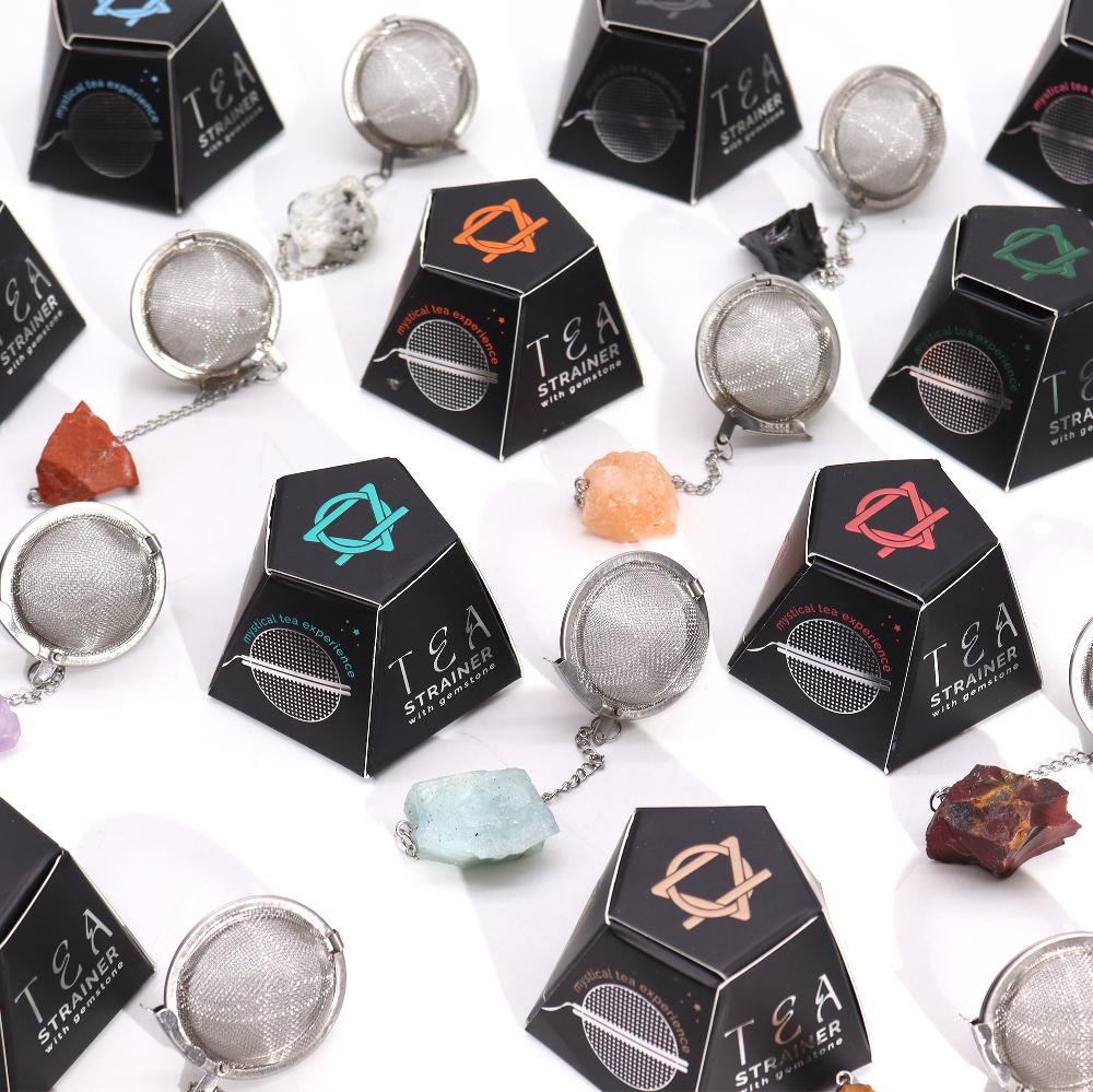 Ancient Wisdom 3x Raw Gemstone Tea Strainer - Red Jasper
