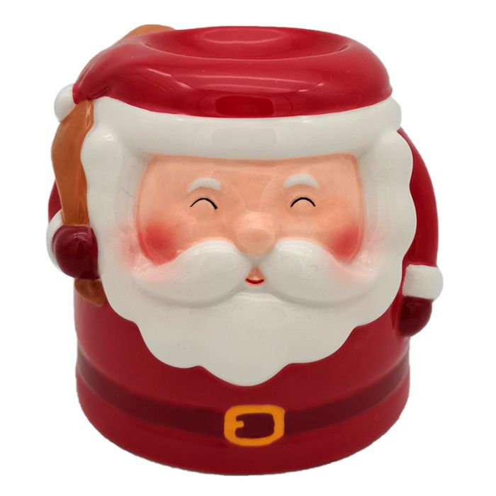 ancient wisdom 3x Santa Shaped Christmas Ceramic Oil Burner