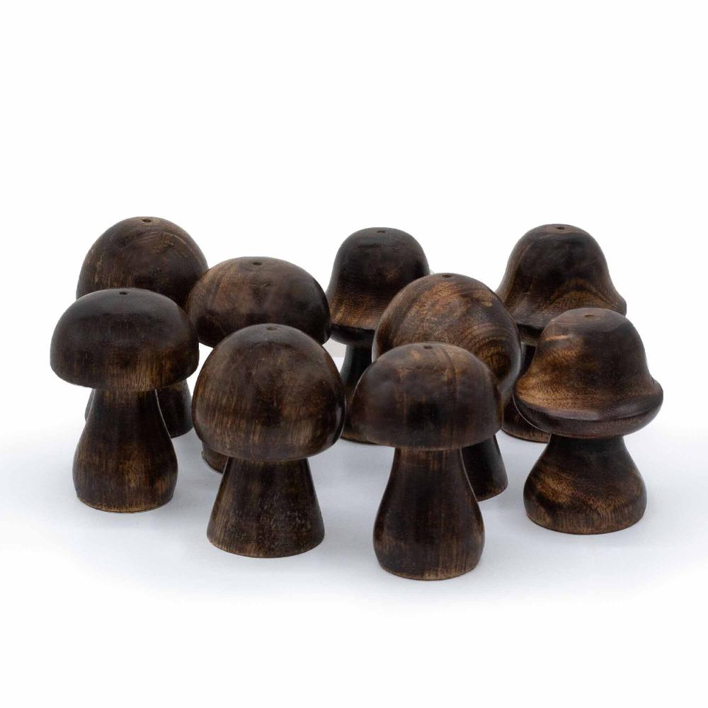 Ancient Wisdom 3x Set Of 3 Mini Incense Mushrooms (8cm 7cm 6.5cm)