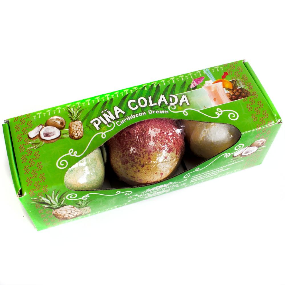 ancient wisdom 3x Set of Three Piña Colada Bath Bombs