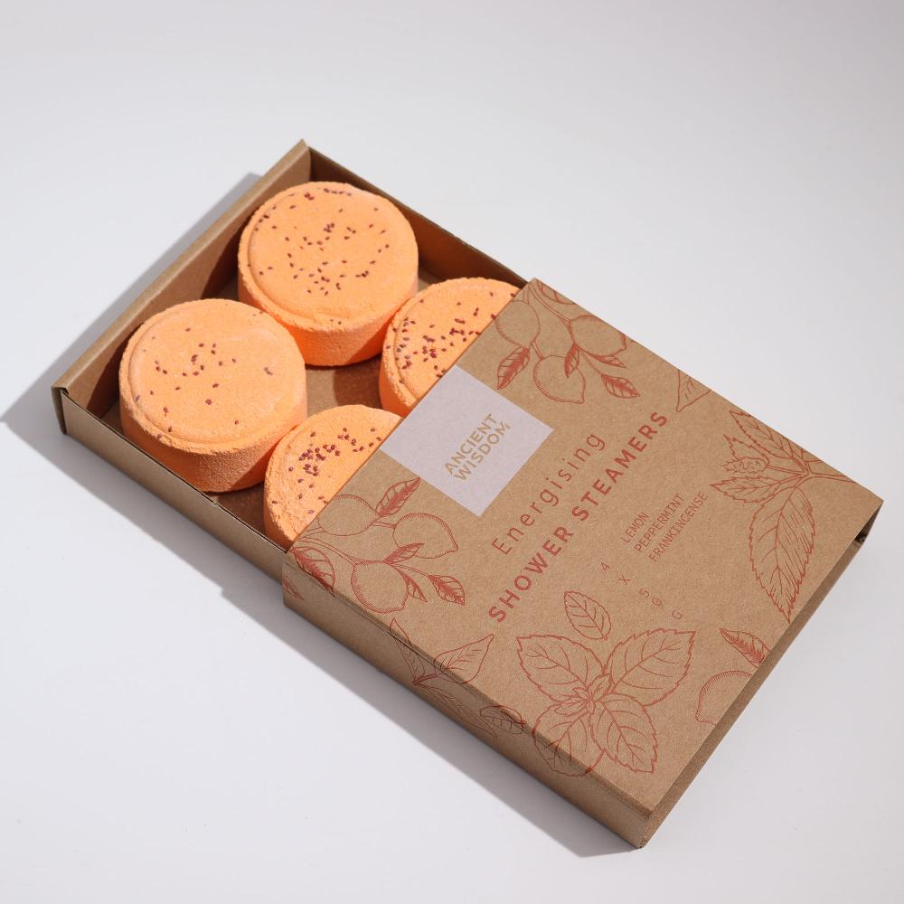 Ancient Wisdom 3x Set Of Zen Shower Steamers - Therapy Wellness Gift Set - Energising