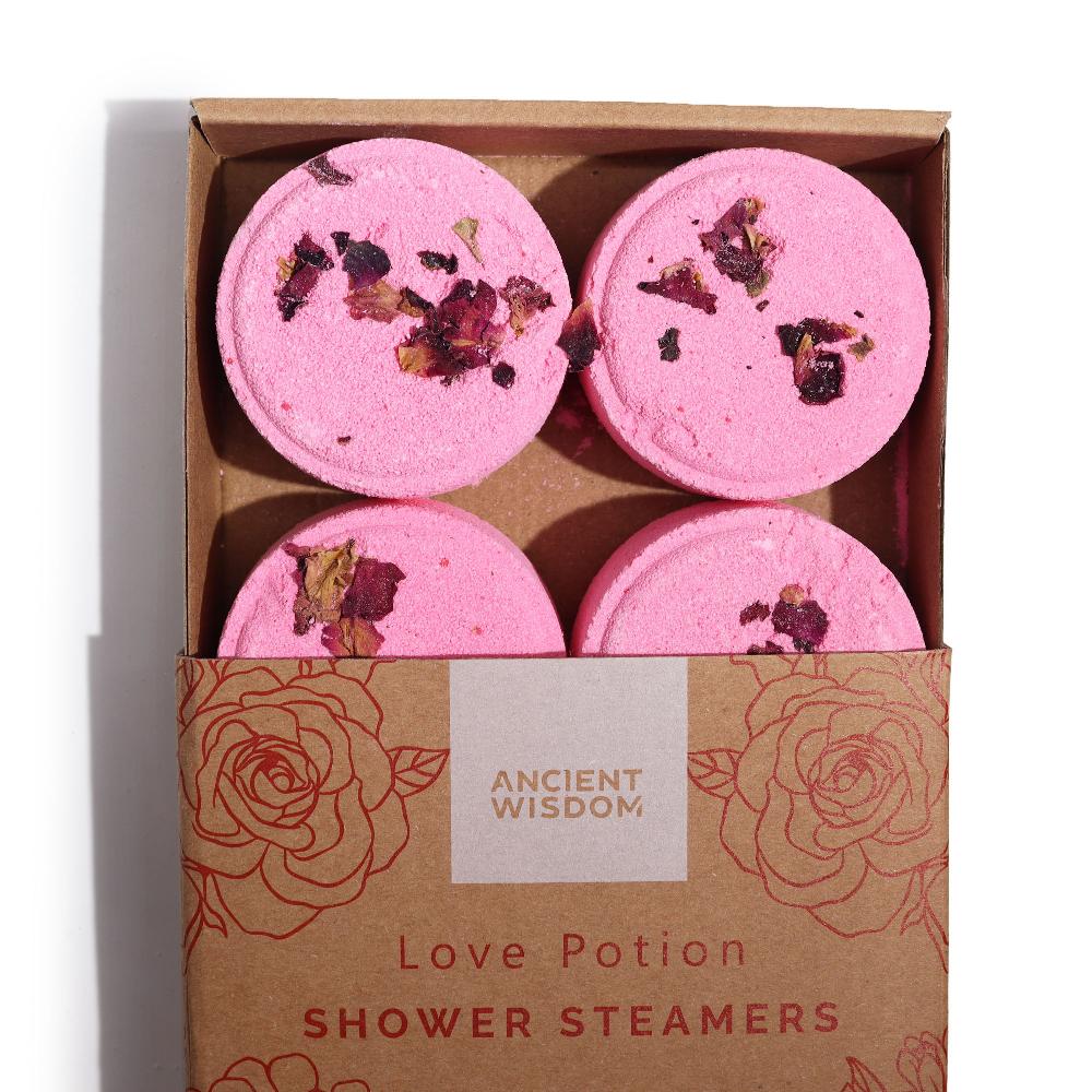 ancient wisdom 3x Set of Zen Shower Steamers - Therapy Wellness Gift Set- Love Potion