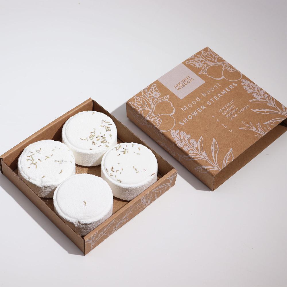 Ancient Wisdom 3x Set Of Zen Shower Steamers - Therapy Wellness Gift Set - Mood Boost